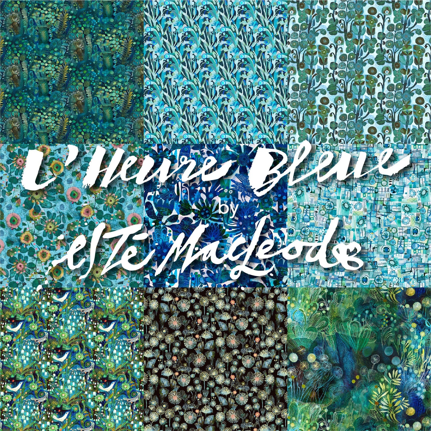 L'Heure Bleue by Este MacLeod with Free Spirit Fabrics