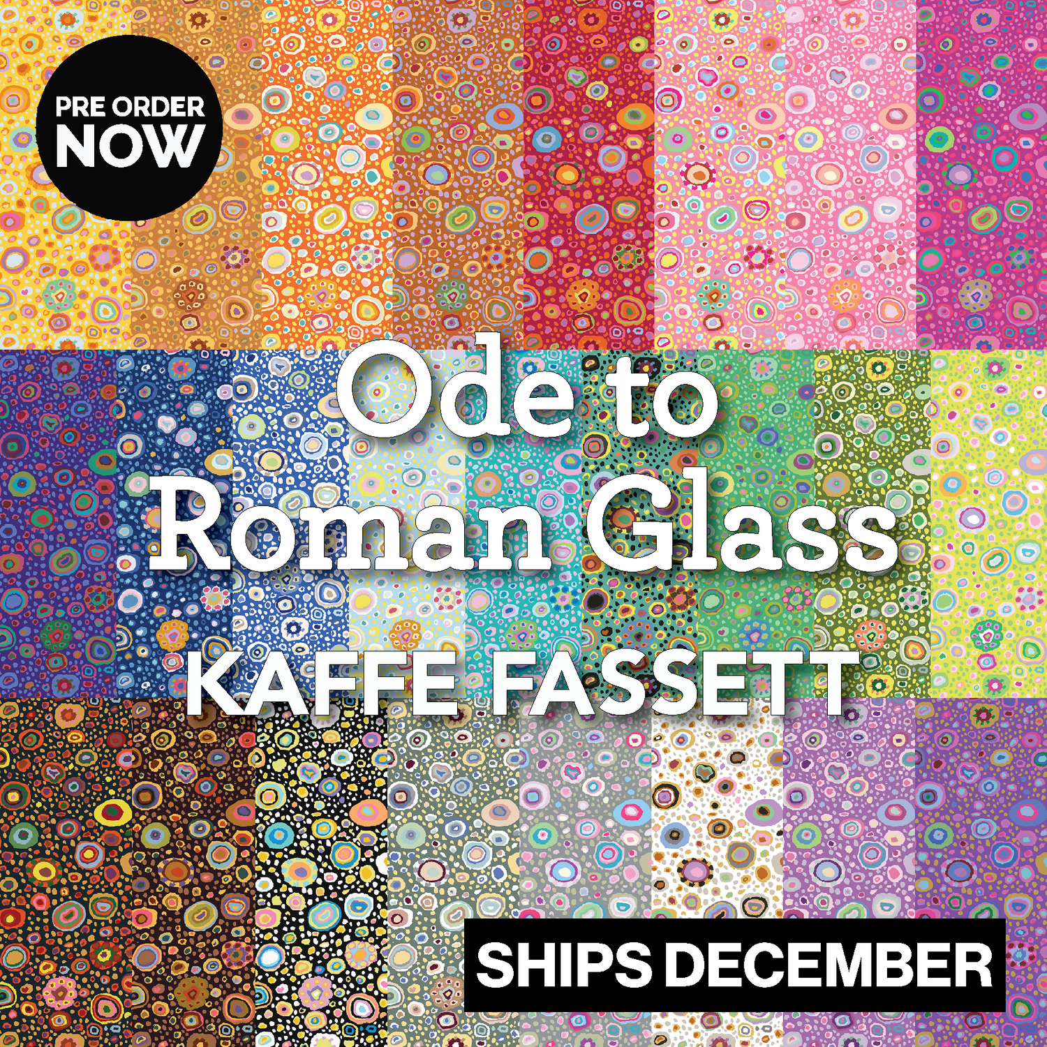 Ode to Roman Glass by Kaffe Fassett with FreeSpirit Fabrics