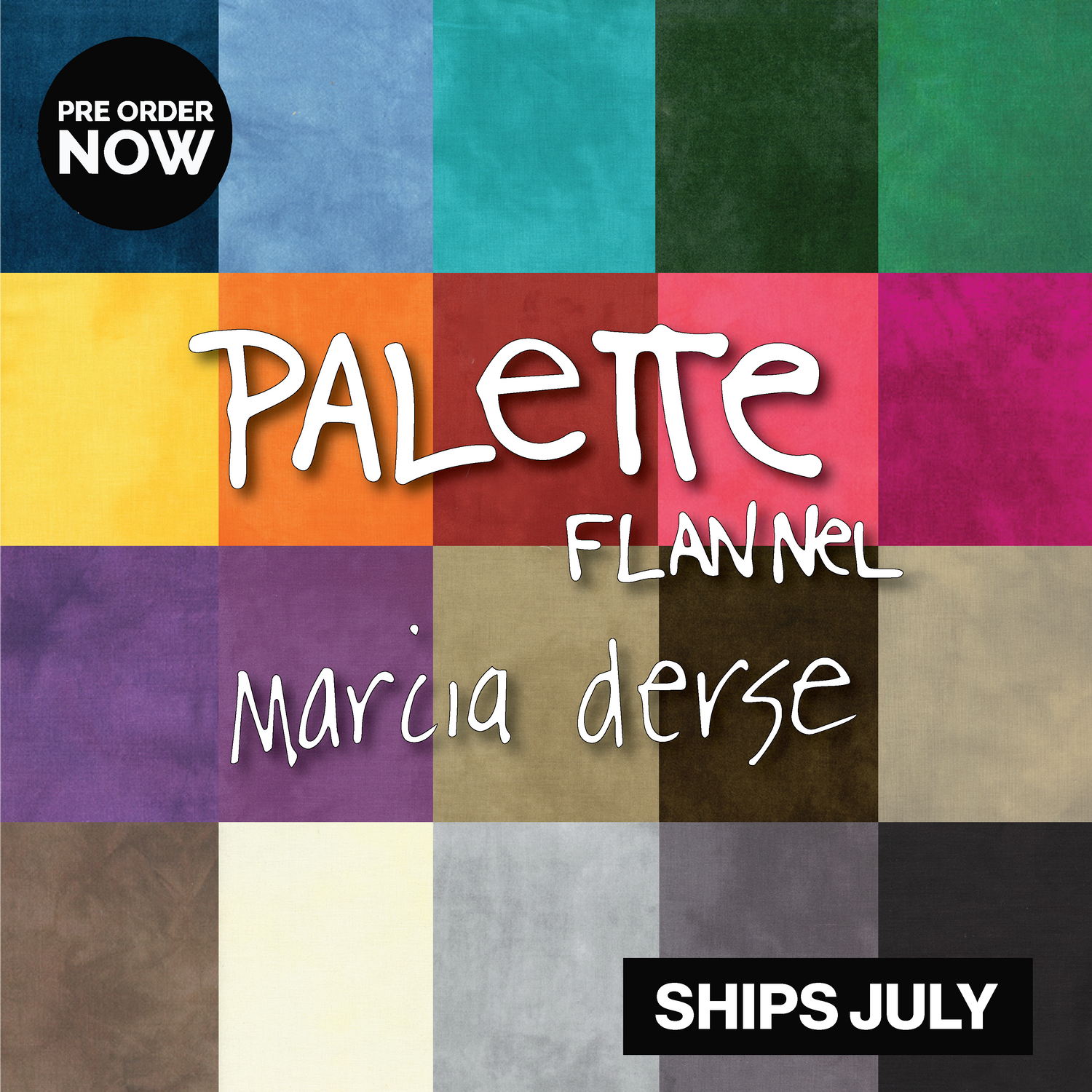 Palette Flannel by Marcia Derse with Windham Fabrics