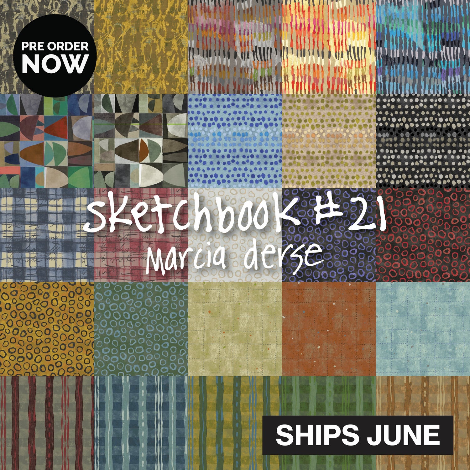 Sketchbook 21 by Marcia Derse with Windham Fabrics