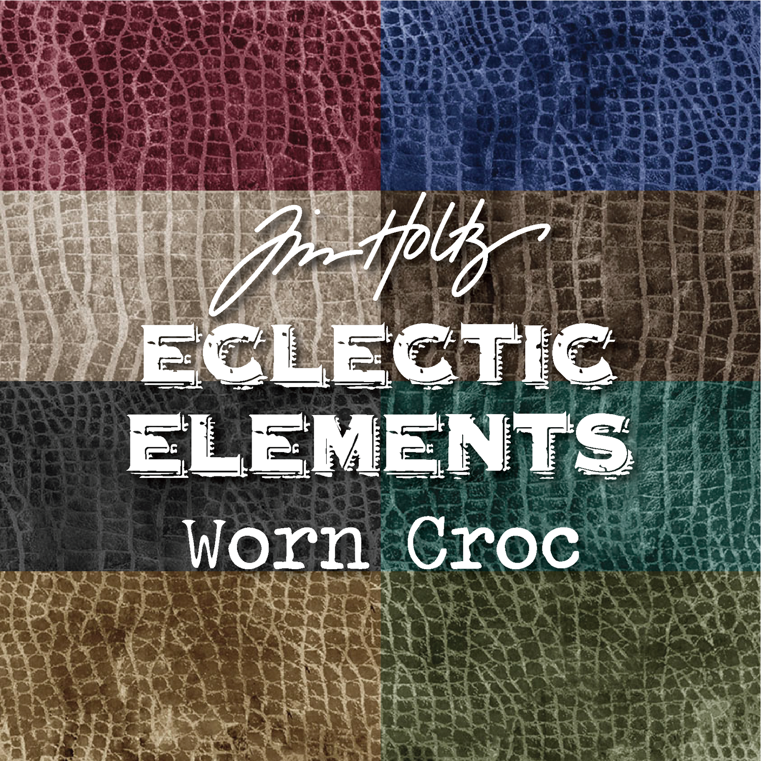 Worn Croc by Tim Holtz for FreeSpirit Fabrics