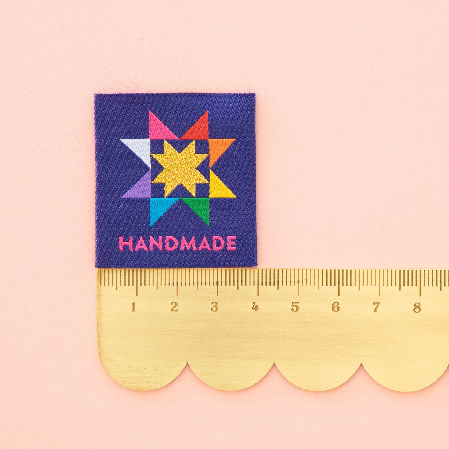 Sarah Hearts - Handmade Quilt Star Large Woven Sewing and Quilting Labels