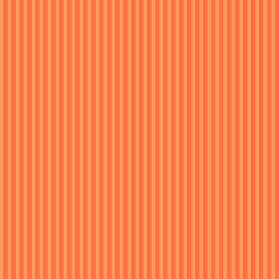 Simply Stripe - Carrot - by Andover Fabrics