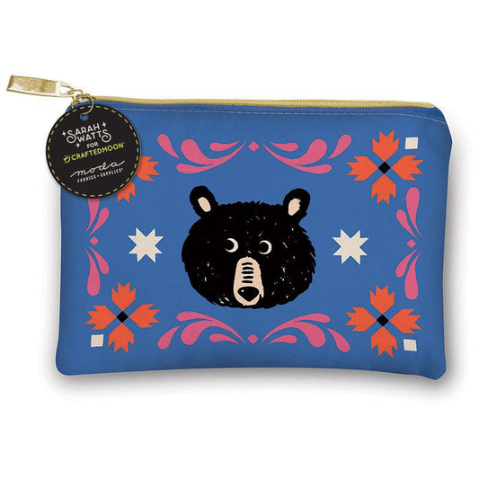 Bear Friend Zip Pouch - by Sarah Watts for Craftedmoon