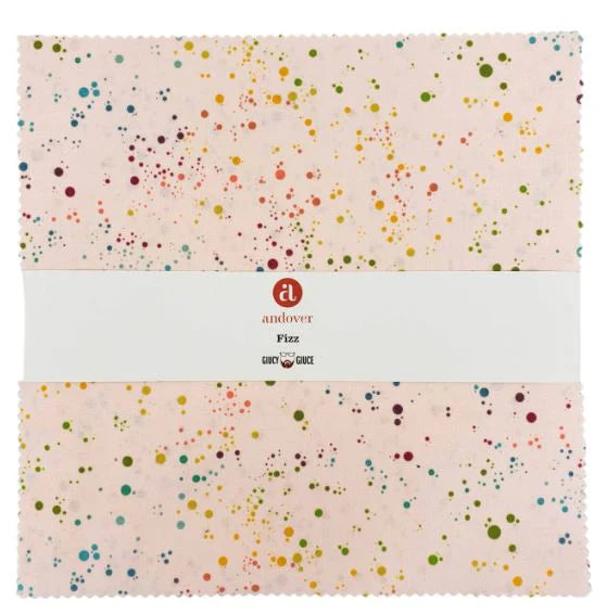 Fizz by Giucy Giuce - 10”x10” Squares (42 Cuts) with Andover Fabrics