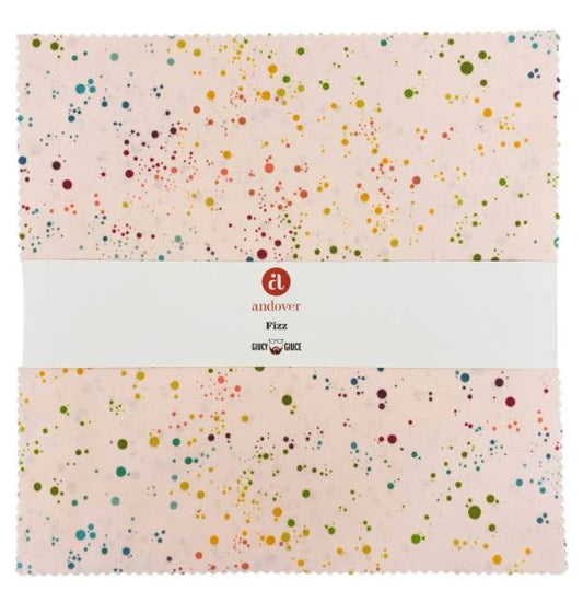 Fizz by Giucy Giuce - 10”x10” Squares (42 Cuts) with Andover Fabrics