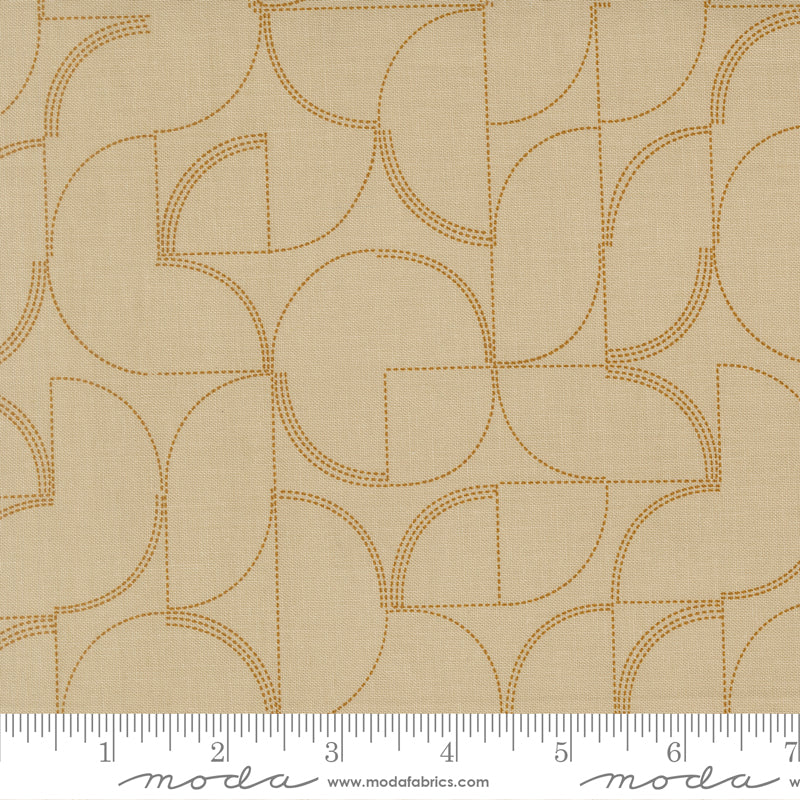 Mira - Echo in Tan - by Zen Chic with Moda Fabrics