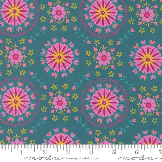 Parlor – Mandala Peacock (Half Yard Cut) – by Crystal Manning with Moda Fabrics