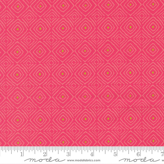 Parlor – Diamonds Azalea (Half Yard Cut) – by Crystal Manning with Moda Fabrics