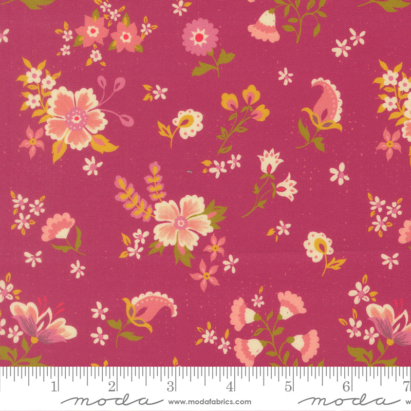 Sitara - Davina in Pomegranate - by Crystal Manning with Moda Fabrics
