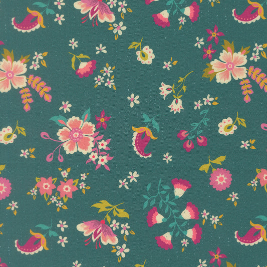 Sitara - Davina in Dark Teal - by Crystal Manning with Moda Fabrics