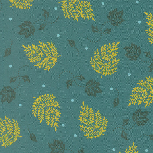 Sitara - Paisley Leaf in Lagoon - by Crystal Manning with Moda Fabrics
