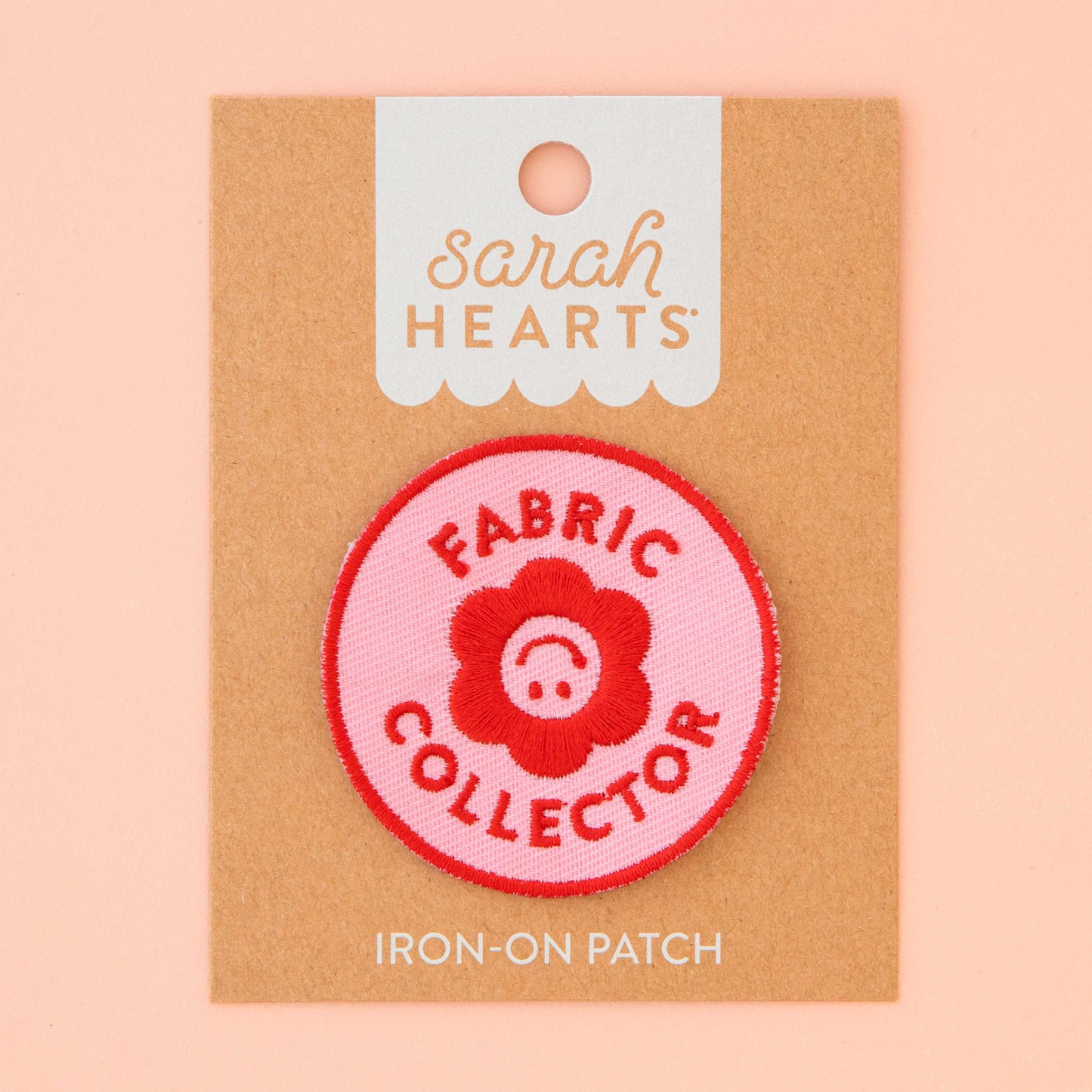 Sarah Hearts - Fabric Collector Iron-On Patch