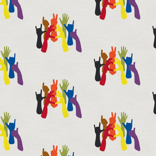 Love is Love Pride Fabrics - Hands of Pride - Mx Domestic