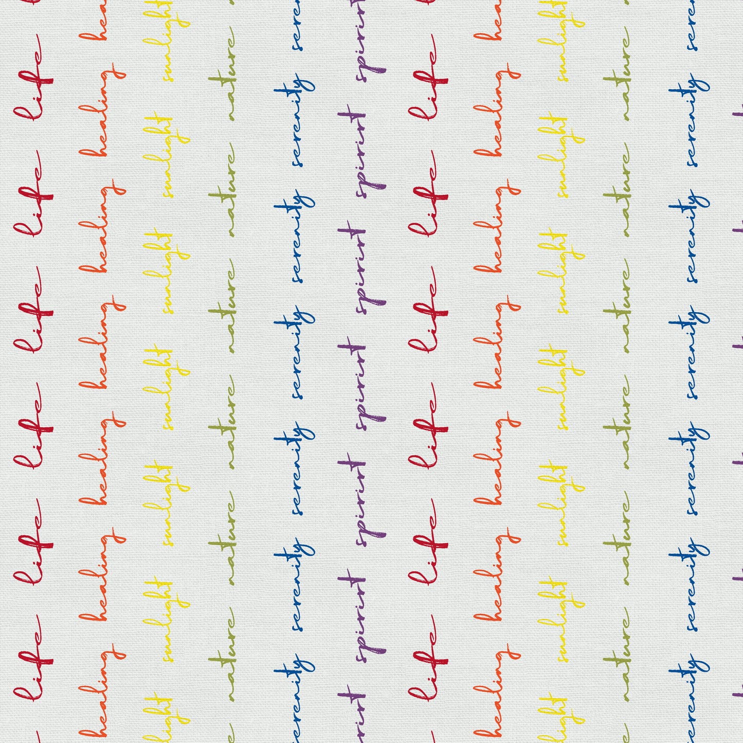 Pride Stripes Writing (Half yard cut) - Love is Love Pride Fabrics - Mx Domestic