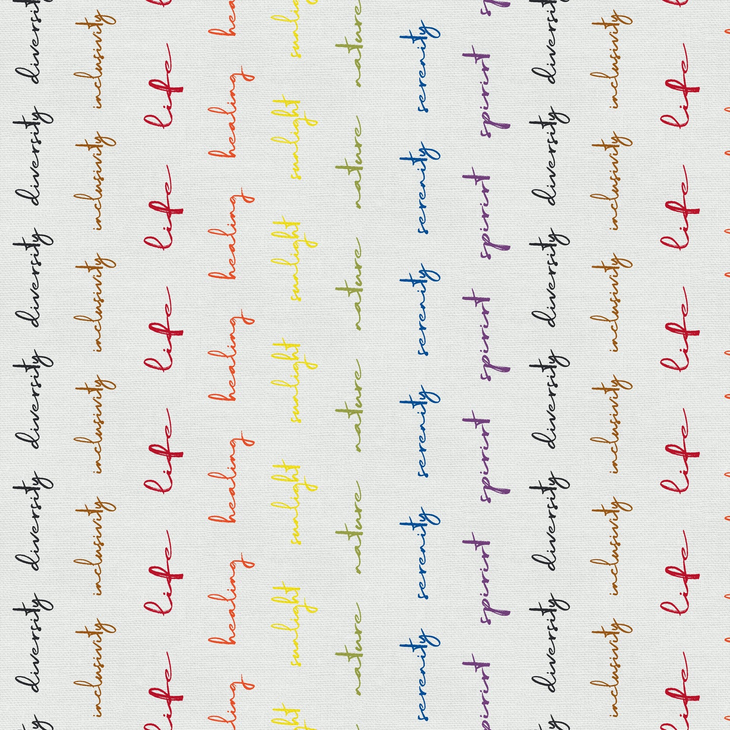 Pride Stripes Writing Philadelphia (Halber Yard-Schnitt) - Love is Love Pride Fabrics - Mx Domestic