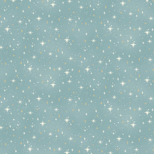 Charmed - Shimmer in Teal - by Makower UK with Andover Fabrics