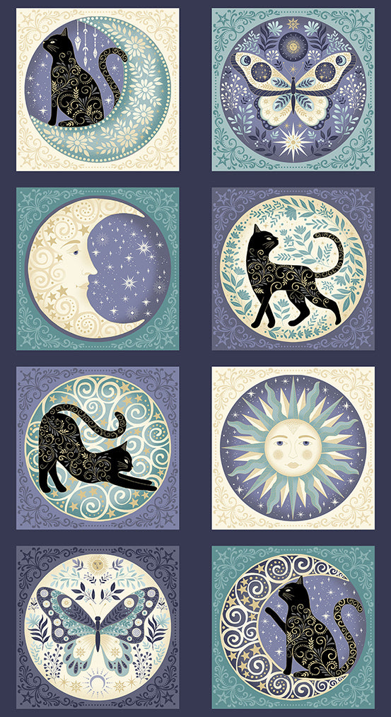 Charmed - Panel - by Makower UK with Andover Fabrics