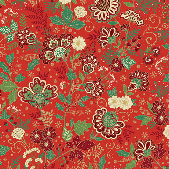 Adorn - Bloom in Red - by Makower UK