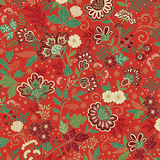 Adorn - Bloom in Red - by Makower UK
