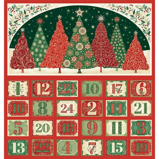 Adorn - Advent Panel - by Makower UK with Andover Fabrics