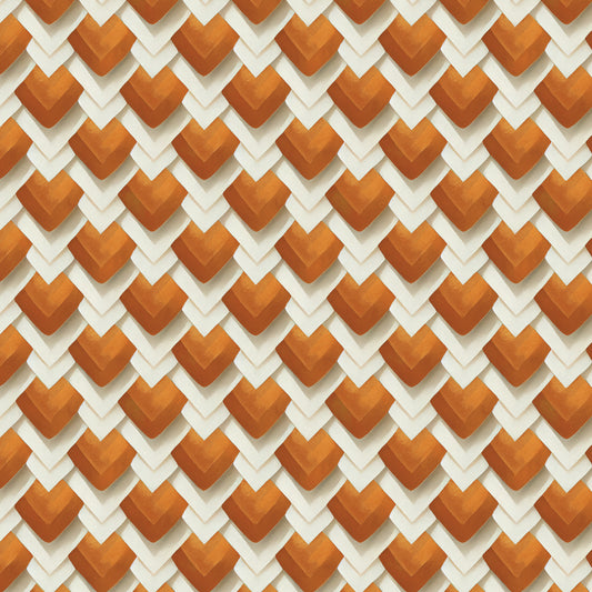 Bali Dreams - Diamonds | Orange (Half Yard Cut) by Penn Gray Design with Cloud9 Organic Fabrics