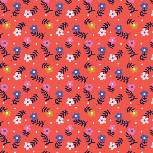 Wonder Jungle - Jazzy Floret (Half Yard Cut) - by Pip & Lo with Cloud9 Fabrics