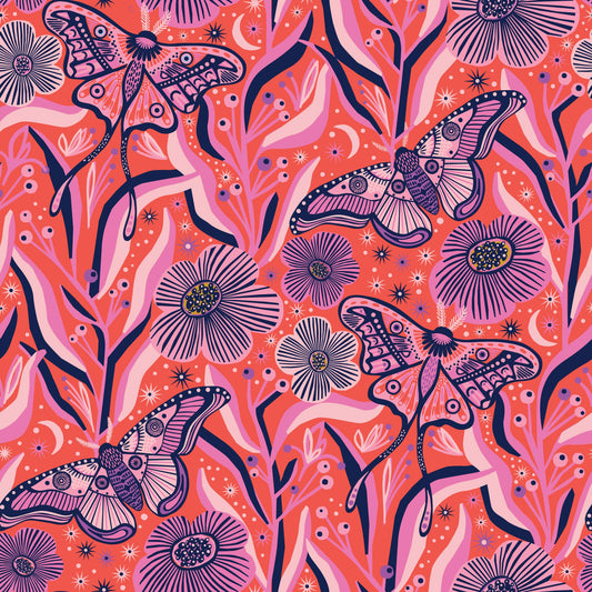 Wonder Jungle - Fiery Nymphs (Half Yard Cut) - by Pip & Lo with Cloud9 Fabrics