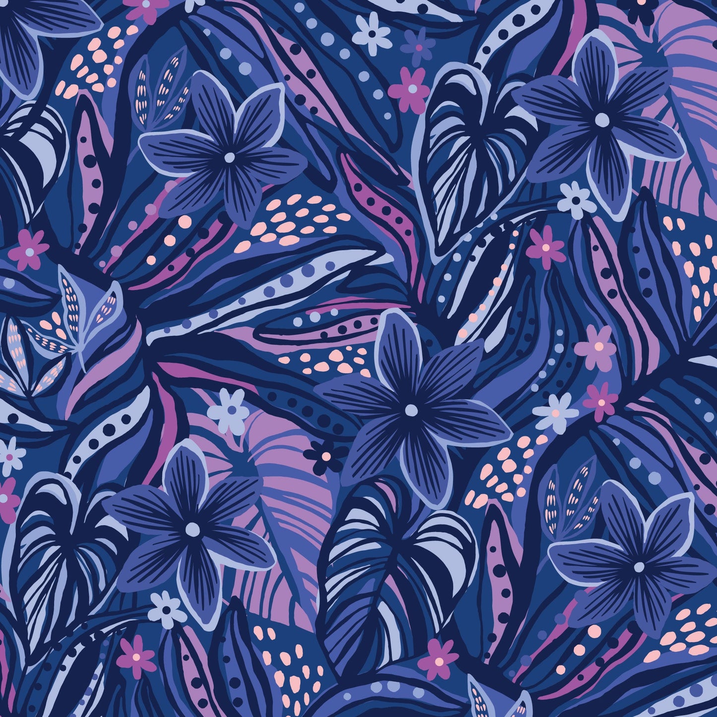 Wonder Jungle - Floral Opulence (Half Yard Cut) - by Pip & Lo with Cloud9 Fabrics