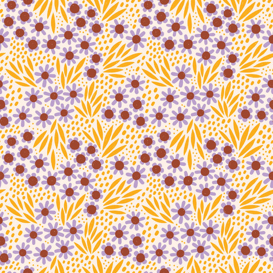 Retro Meadow - Ditzy Daisy (Half Yard Cut) - by Sophie Rowe with Cloud9 Fabrics