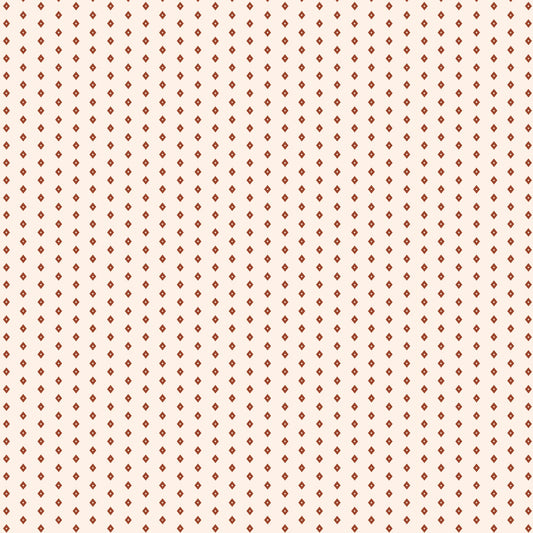 Retro Meadow - Diamond - Salt (Half Yard Cut) - by Sophie Rowe with Cloud9 Fabrics