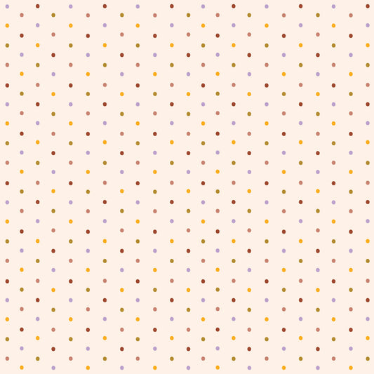 Retro Meadow - Sprinkles - Salt (Half Yard Cut) - by Sophie Rowe with Cloud9 Fabrics