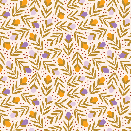 Retro Meadow - Buds (Half Yard Cut) - by Sophie Rowe with Cloud9 Fabrics