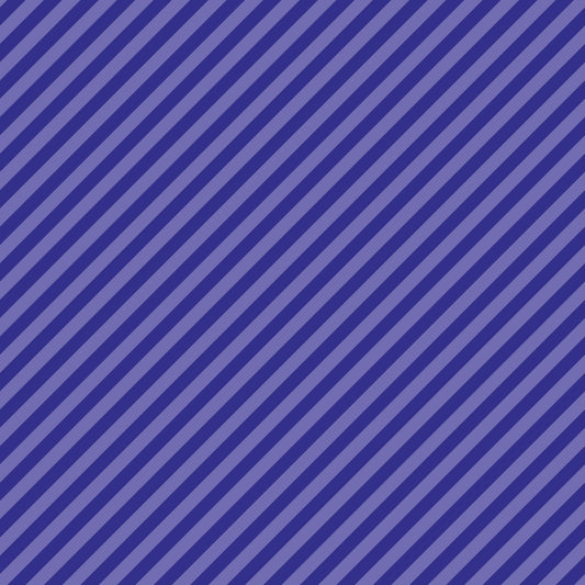 Blooming Garden - Stripes in Blue - by Jojulein Design with Cloud 9 Organic Fabrics