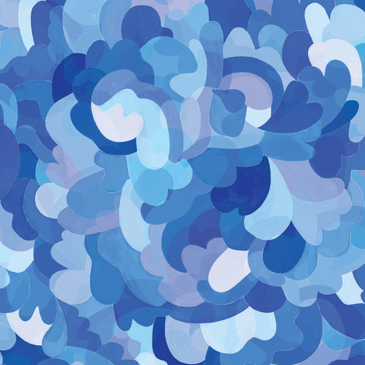 Pop & Plaids - Sky Clouds - by Rachel Parker with Cloud 9 Organic Fabrics