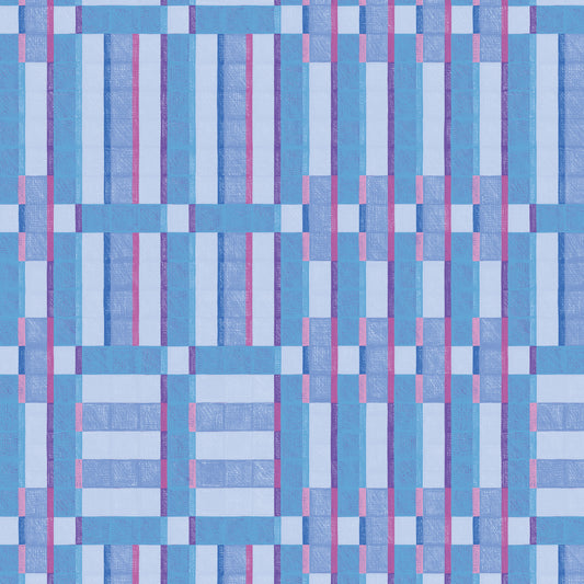 Pop & Plaids - Patchwork Sky - by Rachel Parker with Cloud 9 Organic Fabrics