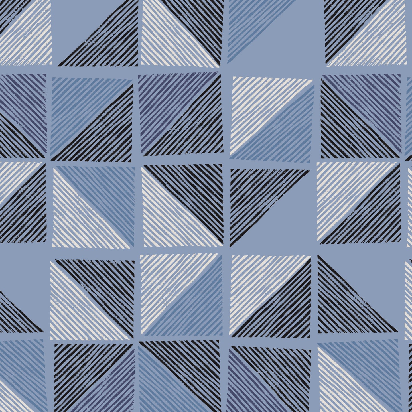 Laminated Collective - Half Square Triangles - by Eloise Renouf with Cloud 9 Organic Fabrics