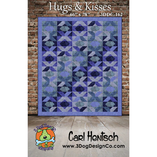 Hugs & Kisses Quilt Pattern by Carl Hentsch of 3 Dog Design Co.