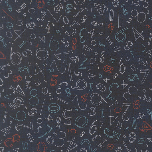 Data - Numerals in Hawking - by Janet Clare with Moda Fabrics
