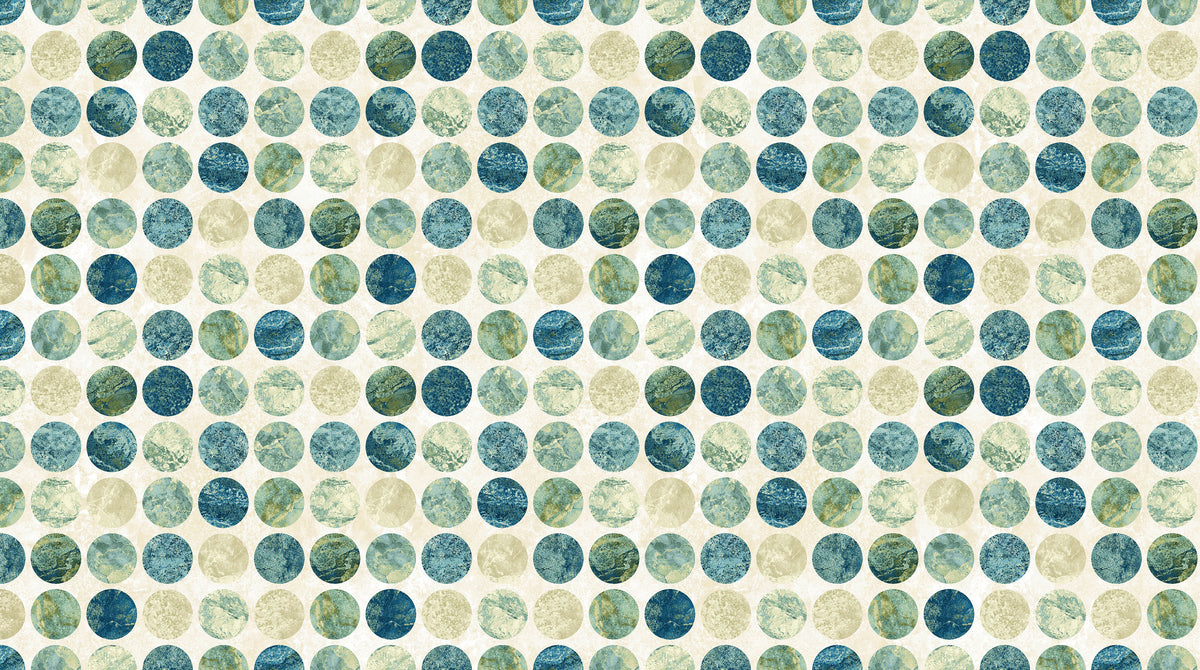 Synchronicity - Big Dots in Cream - by Linda Ludovico with Northcott Fabrics