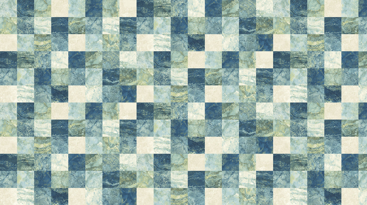 Synchronicity - Squares in Cream - by Linda Ludovico with Northcott Fabrics
