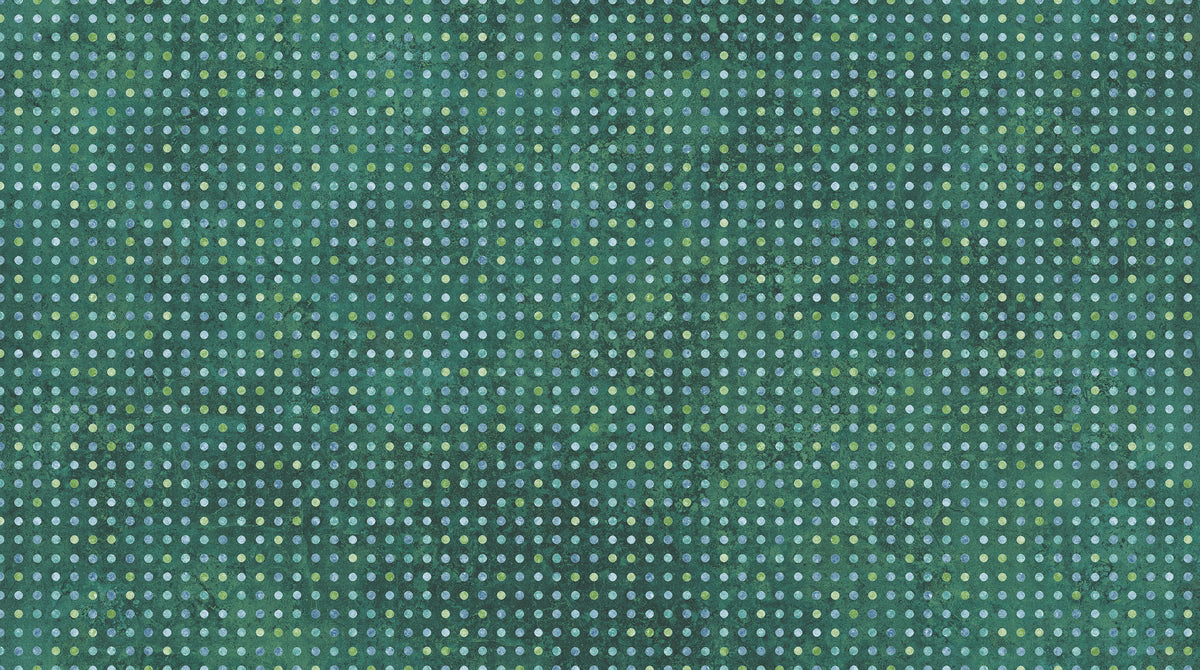 Synchronicity - Little Dots in Dark Teal - by Linda Ludovico with Northcott Fabrics