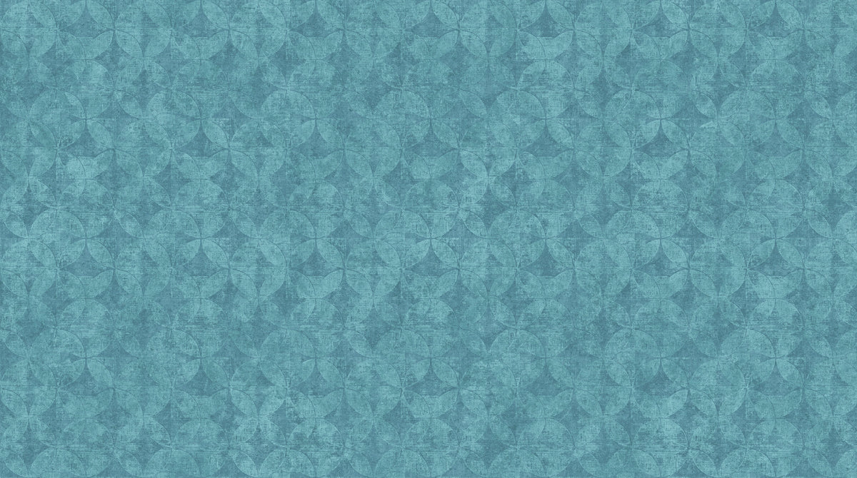 Synchronicity - Tonal Geo in Teal - by Linda Ludovico with Northcott Fabrics