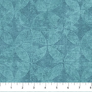 Synchronicity - Tonal Geo in Teal - by Linda Ludovico with Northcott Fabrics