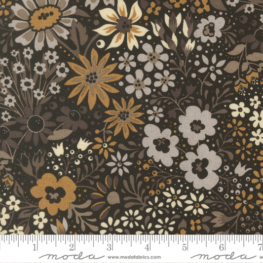 Posh - Florals in Onyx Noir - by BasicGrey with Moda fabrics