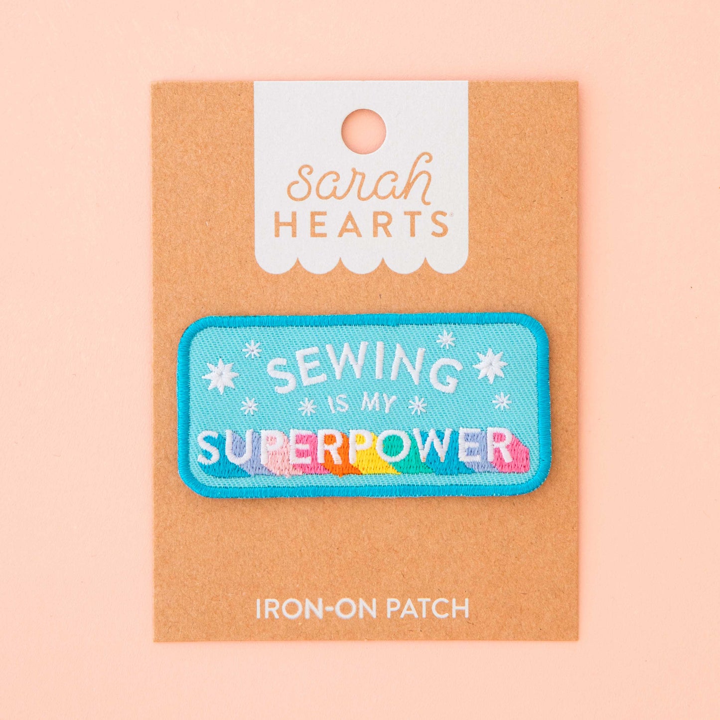 Sarah Hearts Sewing is my Superpower Iron-On Patch