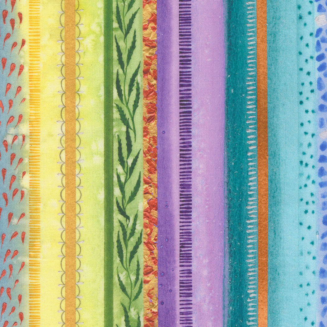 Soulstice - Socialite Stripes in Rainbow - by Create Joy Project with Moda Fabrics