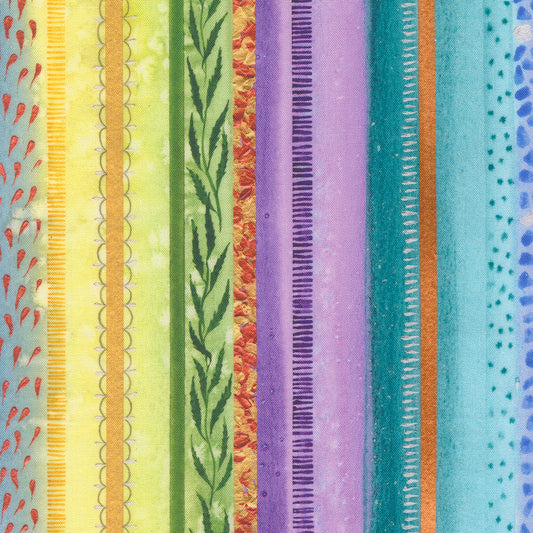 Soulstice - Socialite Stripes in Rainbow - by Create Joy Project with Moda Fabrics
