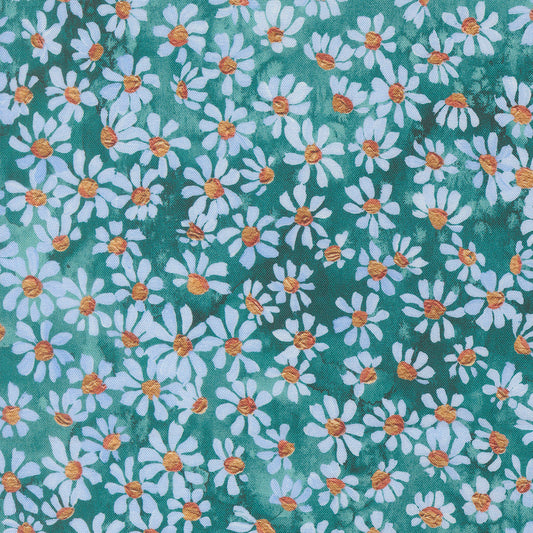 Soulstice - Bitty Pretty Florals in Turquoise - by Create Joy Project with Moda Fabrics