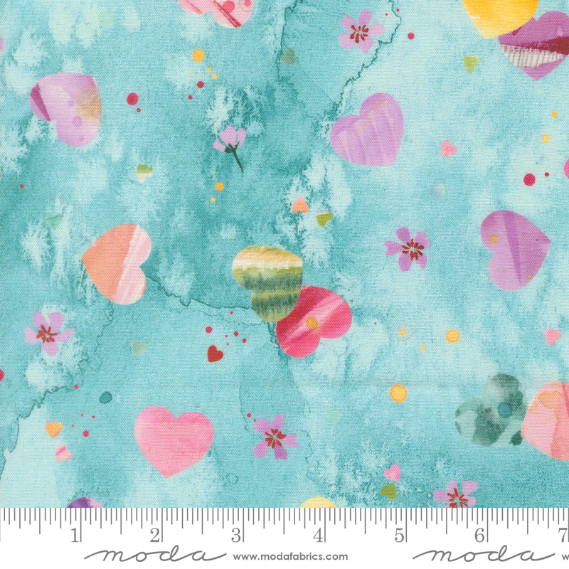 Fleur The Love - Soulmate in Breeze - by Create Joy Project with Moda Fabrics